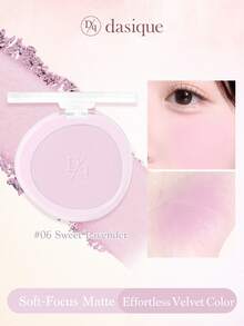 Dasique Matte Blush Palette, Highly Pigmented Long-Lasting Luminous Blush, Natural Makeup, Fashion Cosmetic Brand, Christmas Gift For Women, Essential For Weddings, Summer, Valentine's Day, Vacation - #06 Sweet Lavender - 查看 1