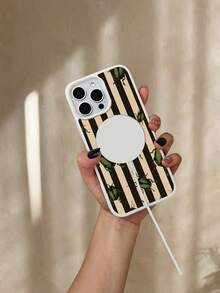 Funda de Silicona TPU para iPhone X/XS/11/12/13/14/15/16 y  S22/S23/S24/S25, Estilo Retro con Diseño de Escarabajos Verdes y Rayas Negras y Beige, Protectora Antigolpes, Ideal para Mu - Gris Claro - Ver 3