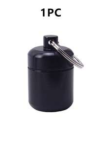 Caja de almacenamiento de llavero, contenedor de medicina de viaje portátil con llavero - Soporte compacto para vitaminas y suplementos, para llevar - Almacena de forma segura pastillas, vitaminas, suplementos, monedas, medicamentos - Cabe en bolso, billetera, bolsillo, mochila, coche - Adecuado para viajeros, personas que van y vienen del trabajo, trabajadores de oficina, estudiantes, personas mayores, entusiastas del fitness - Ideal para uso diario, viajes de negocios, viajes por carretera, sesiones de gimnasio, actividades al aire libre