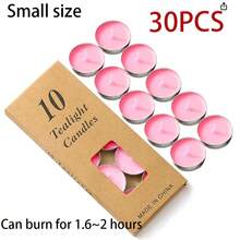 10-100pcs Small Smokeless Wax Candles, Romantic Small Candles, Wax Seal Warmer, Odorless, Suitable For Birthday Party, Outdoor Wedding, Indoor Dinner, Atmosphere Candles - Multicolor - View 18