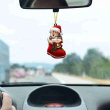 Cartoon Christmas Ornament: Festive Gift To Hang In The Car And Home. - Multicolor - View 3