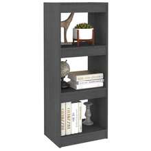 Libreria/divisorio vidaXL grigio, 40x30x103,5 cm, in legno massello di pino. - Cammello - Visualizzare 4