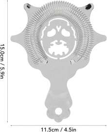 Colador de Barra, Colador de Cóctel, Colador de Barra de Acero Inoxidable, Coladores de Barra para Bartending, Colador de Cóctel Desmontable, Colador de Bebidas con Herramienta de Barra para(Plata) - Oro rosa - Ver 12