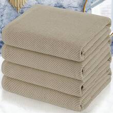 Juego de 4 toallas de mano para baño - Grandes 18x28 |  % algodón |   Gruesas |   Secado rápido |   Suaves, toallas de mano para baño, artículos esenciales para dormitorio universitario, beige - Morado - Ver 13