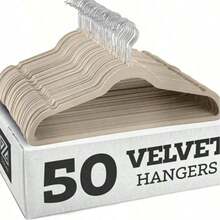 Premium Velvet Hangers,Non-Slip Thin Flocked Felt Hangers, Sturdy Clothes Hangers, Heavy Duty Coat & Suit Hangers, Durable Suit Hangers For Closet Use, Ideal Closet Supplies 1pc - Multicolor - View 1