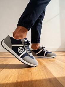 zapatos hombre tenis para hombre Zapatillas de running con estilo zapatos casuales cómodos para papá, zapatillas deportivas casuales de suela blanda para hombre, zapatillas para correr transpirables, livianas y cómodas, adecuadas para el ocio diario, viajes, escuela, deportes y carreras casuales. - Azul - Ver 2