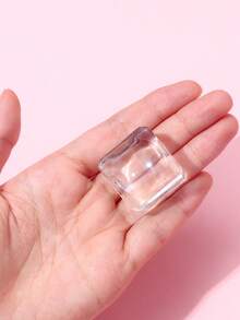 HMQ beauty Eyelash Extension Glue Pad Glass Square Palette, Sticky Adhesive Plate For Eyelash Extension, Nail Art, Makeup Tool - Clear - View 9