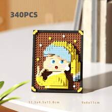 300+片名画成人积木，家居桌面装饰，DIY礼物送给亲朋好友，节日/圣诞节/新年礼物，3D拼图积木，适合情人节、生日、母亲节、教师节等场合。 - 彩色 - 查看 18