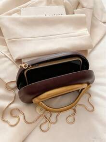 黑色 PU 皮革手拿包 - 情人节的理想之选，舒适时尚，时尚手提包，个性化礼品之选，2025 年配饰，适合所有场合的时尚风格，价格实惠，尽享奢华体验