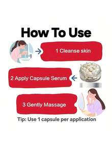 30粒/瓶 人参提取物胶囊，保湿紧致精华液，含角鲨烷、富勒烯、烟酰胺、维生素E、视黄醇，深层补水 - 白色 - 查看 11