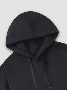 1 Piece KATSEYE Merch Women's Hoodie, Long Sleeve Loose Fit Warm Pullover for Fall Winter sudaderas de mujer，sudaderas de mujer invierno，sudadera，ropa invierno de mujer，vestiti，winter，polar mujer，forrolar，capucherno de mujer，vestiti，winter，polar mujer，forroylar，capucha - 黑色 - 查看 4