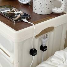 Customized 6pcs/1pc/3pcs Magnetic Cable Clips, Magnetic Desktop Cable Clips, Personalized Self-Adhesive Charging Cable Fixers, Slot Cable Clips - Cable Organizers, Cable Management, Cable Organizer Clips, Cable Clips, Office Desk Cable Clips, Charging Cable Clips, Bedside Cabinet Cable Storage Box Cable Management Clips, USB Cable/Power Cord/Cable Self-Adhesive Management, Suitable For Car And Office Desk, Home And Office - Multicolor - View 2