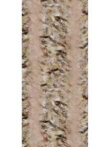 1件装女士时尚波西米亚水墨画棕色大理石纹印花面纱头巾，休闲街头风日常佩戴头巾 - 彩色 - 查看 8