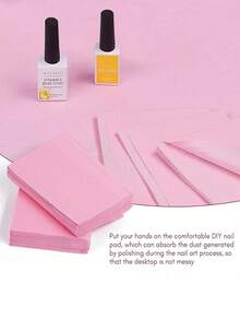 Disposable Pink Nail Art Table Mat, Three-Layer Waterproof Foldable Cleaning Mat, Tablecloth, Nail Art Napkins, Multi-Functional Beauty, Tattoo, And Dental Cleaning Cloth, Waterproof Tablecloth, Nail Art Tools. - Multicolor - View 6