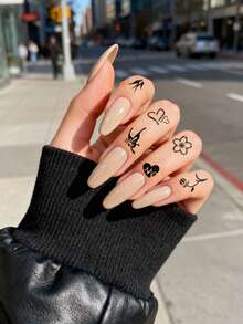 A4 Sized Hollowed Out Tattoo Template, Hand Drawn Multi Pattern Butterfly, Flower, Star, Moon, Bird Totem Personalized Tattoo Sticker, Temporary Tattoo, Suitable For Holiday Parties, Can Be Applied To Fingers, Ears, Back, Shoulders, Neck, Collarbone And Other Parts, Unisex, Semi Permanent Waterproof Simulation Tattoo Sticker