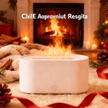 HEEYCEM 130毫升壁炉造型彩色火焰香薰机，精油扩散器，超声波冷雾加湿器，带定时器和自动关机功能，适用于家庭和卧室 - 彩色 - 查看 10