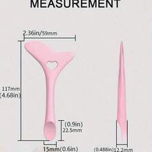 1 Stück rosa Silikon Eyeliner & Augenbrauen Formschablone, Eyeliner Schablonen-Werkzeug, wiederverwendbares multifunktionales Augen Make-up Set, geeignet für Eyeliner Stift, Augenbrauen, Lipliner, hocheffizientes Make-up Werkzeug