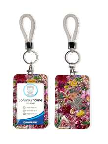 1pc ABS Faux Pearl Strawberry Flower Design Fashion Keychain Pendant, Bag Charm, Student Bus Protector - متعدد الألوان - مشاهدة 8