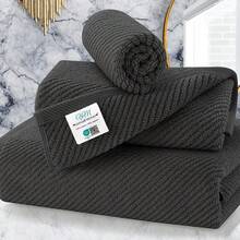 Juego de 4 toallas de mano para baño - Grandes 18x28 |  % algodón |   Gruesas |   Secado rápido |   Suaves, toallas de mano para baño, artículos esenciales para dormitorio universitario, beige - Morado - Ver 10