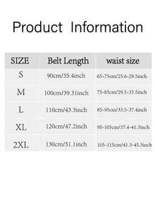 Boho Women's Elastic Waist Belt With Metal Buckle And Leopard Print, Casual Sports Style, Fashionable Accessory For Daily Use And Special Occasions, Christmas, Weddings And Parties Halloween Summer, School Fall, Autumn, Halloween - 黑色 - 查看 3