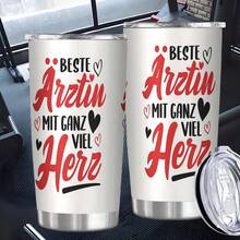 1 German Female Doctor Mug, Thank You Gift For Women Doctors With Exquisite Proverbs And Designs, Professional Coffee Cup, 11oz, Medical Professional Gift, Work Appreciation Present, Elegant Thank You Cup, Decorative Office Mug, Coffee Cup, Durable Mug, Professional Mug, Sentimental Gift Item, Female Physicians, Medical Students - 1pc - View 3