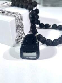 LED Display Screen, Elegant Appearance, Rhinestone Finger Counter, Easy To Wear On Hand, Suitable For Prayer Counting, Exercise Counting, Knitting Counting, Etc. - Multicolor - View 6