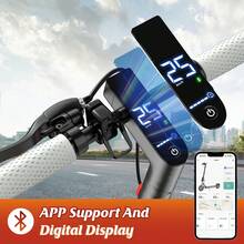 Foldable Electric Commuter Scooter 350W Motor 15.5MPH Max Speed 23.6 Miles Range 8.5" Honeycomb Tires With APP & Dual Brakes - 紅色 - 查看 7