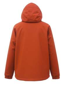 Women's Outdoor Waterproof Hooded Jacket - Warm Windproof Softshell Cargo Coat