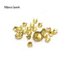50/100个/包 金属铆钉 圆形 四爪铆钉 皮革银色铆钉 服装配饰 包包 DIY