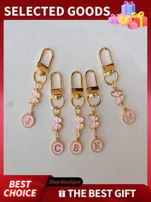 蝴蝶字母钥匙扣吊坠，A-Z，26个字母，包包挂饰，生日派对婚礼礼物。 - 彩色 - 查看 8