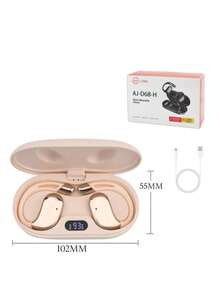 Open Ear Bluetooth Headphones - Comfortable, Lightweight, Long Battery Life, Type-C Charging - 米色 - 查看 4