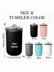 1pc Custom Stainless Steel Travel Mug - Double Insulated Coffee Mug With Personalised Name Option, Cold Drink Mug | Elegant Mist Finish | Double Insulated, Coffee Mug, ,Reusable,Multi-Functional,Ornamental,Stylish,Exquisite,High-Quality,Custom,Personalized,Unique,Ideal Gifts,Personalized Christmas Mug, Custom Christmas Mug, Secret Santa Gift, Christmas Coffee Cup, Custom Name Mug - Multicolor - View 9