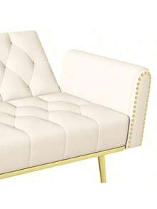 Soffor och soffor - Beige + Sammet + 2 sitsar - Visa 6