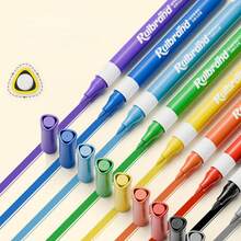 Conjunto de 12 Canetas Marcadoras Acrílicas - Canetas para Arte Aquarela, Canetas para Colorir DIY, Canetas Aquarela Laváveis, Canetas Opacas para Colorir, Canetas para Pintura Artística - Multicolorido - Ver 1