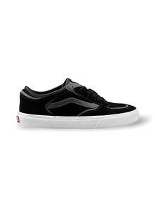 Vans Rowley经典男女通用运动鞋 透气轻便 弹性好 多功能 运动户外 日常上学 黑色 银灰色 VN0009QJKOU1 - 黑色/銀灰色 - 查看 3