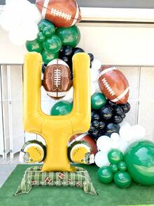 1 quả bóng bay khung thành bóng đá cỡ lớn bằng nhôm, thích hợp làm vật dụng cho trận đấu bóng đá, trang trí tiệc sinh nhật, tiệc theo chủ đề bóng đá, trang trí nhà cửa, tiệc theo chủ đề thể thao, tiệc kỷ niệm, đạo cụ trang trí không khí thi đấu - Nhiều màu - Xem 5