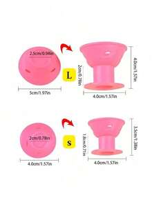 20个装免加热卷发器，硅胶钟形卷发棒，轻松卷曲各种发质，女性居家使用不伤发，操作简便。卷发器、卷发梳、卷发棒、卷发产品、卷发器、卷发棒、卷发工具、卷发棒、卷发、免加热卷发、免加热卷发、卷发器、理发师、卷发器、卷发棒 - 彩色 - 查看 8