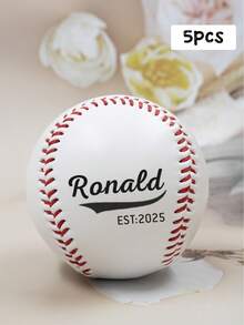 Custom Baseball With Name, Personalized Baseball Gifts, Customized Text Baseballs, Customizable Christmas Gifts, Team Balls, Keep Sakes, Best Gift For Boyfriend Or Brother, Birthday Gifts, Baseball Fans, Fashion, Casual, Cartoon Pattern, Vacation/School/Competition, Father, Family, Business, Mother - Style a - View 16