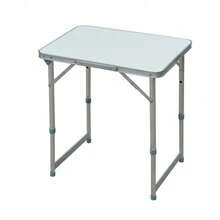 Foldable Picnic Table | Silver Patio Dining Table | Portable Camping Table | Garden Furniture - Default - View 2