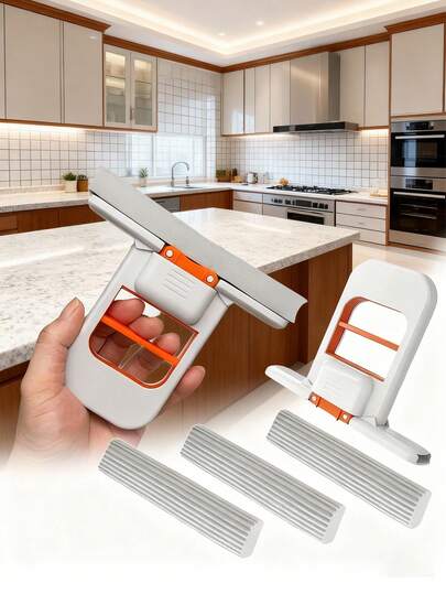 No-Wash Desktop Cleaner - Quick Cleaning Design, Foldable Space-Saving Handheld System, Compact Desktop Scrubber For Home, Office, Bathroom, And Kitchen Suitable For Small Apartments And Dormitories, Durable Plastic Material, Wall-Mounted Flat Mop, Sponge Mop, Kitchen Mini Mop, Office Maintenance, Easy Storage, Sturdy, Home Organization, Dorm Essentials.