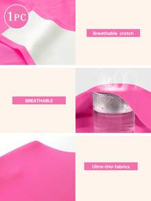 MEIYATING 1条高腰塑形女士内裤，透气网布，交叉收腹，无缝冰丝三角内裤，瘦身提臀