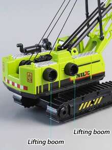 1pc Multi Functional Construction Vehicle Set Crawler Excavator Inertia Powered Drilling Machine Hands On Skills Development Interactive Group Play Christmas Stocking Fillers Holiday Gift For Kids Family Activities Must Haves - Multicolor - View 6