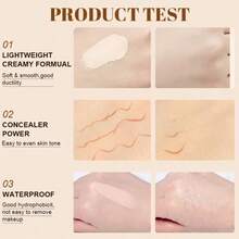 VERONNI Full Coverage Concealer Kit With Brush - 6-Shade Nude Matte Cover Up Palette, Buildable Waterproof & For All Light Beige Types, Under-Eye Corrector, Foundation & Face Makeup For Dark Circles, Blemishes - Nhiều màu - Xem 8