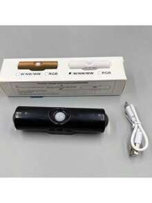 New Magnetic Rechargeable Night Light, Smart Motion Sensor Light, Self-Adhesive Hillside Dual Cat Eye Lamp For Bedroom, Bedside, Closet, Study, Stairs, Indoor, Outdoor, Balcony