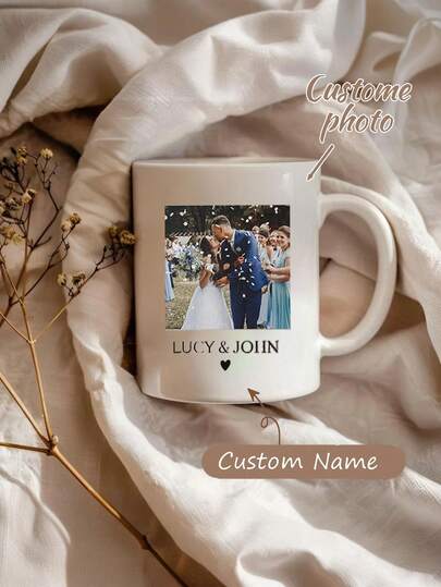 ספלי קפה בהתאמה אישית, שם/טקסט מותאם אישית, טקסט ותמונות הניתנים להתאמה אישית, לשימוש חוזר, ללא עופרת, יום הולדת, יום נישואין, יום האהבה, מתנות לחג המולד, מתאים לנשים, גברים, זוגות, צבעים הניתנים להתאמה אישית, מתאים לבית, למשרד או לאירועים מיוחדים, מתנות לחג, דוגמאות פרחוניות, כלי שתייה, מתנות למזכרת, כלי שתייה למשרד, ספלים אופנתיים, עיצוב בצורת לב, כוסות רב פעמיות, מתנות למשקאות, מתנות לזוג, קונים לחג