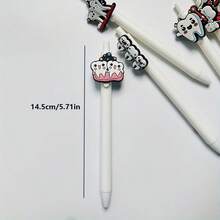 1/5支装牙科护理贴纸圆珠笔，适用于医生、护士、办公室、学习、精细书写、派对礼品、返校用品，款式随机