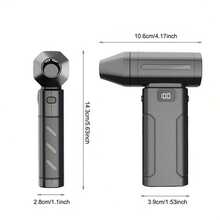 SULVGO 3000mAh 可充电高速除尘风扇 - 个人降温电动空气除尘器，便携式无线压缩空气除尘器，适用于汽车内饰、橱柜、衣柜等。 - 彩色 - 查看 3