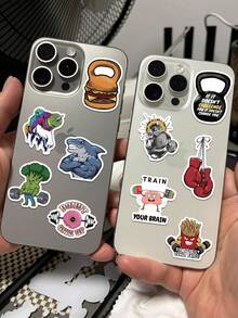 50 miếng dán graffiti thể thao sáng tạo, hình dán thời trang vui nhộn cho ốp điện thoại, laptop, vali, ván trượt, xe đạp, mũ bảo hiểm, phòng tập thể dục, trang trí. Nhãn dán in HD PVC, nhãn dán vui nhộn, đồ dùng làm sổ lưu niệm Kindle, nhãn dán laptop. - 1 Set - Xem 8