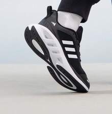 Adidas Unisex Running Shoes, New Mesh Breathable Casual Sports Sneakers - Black - View 3