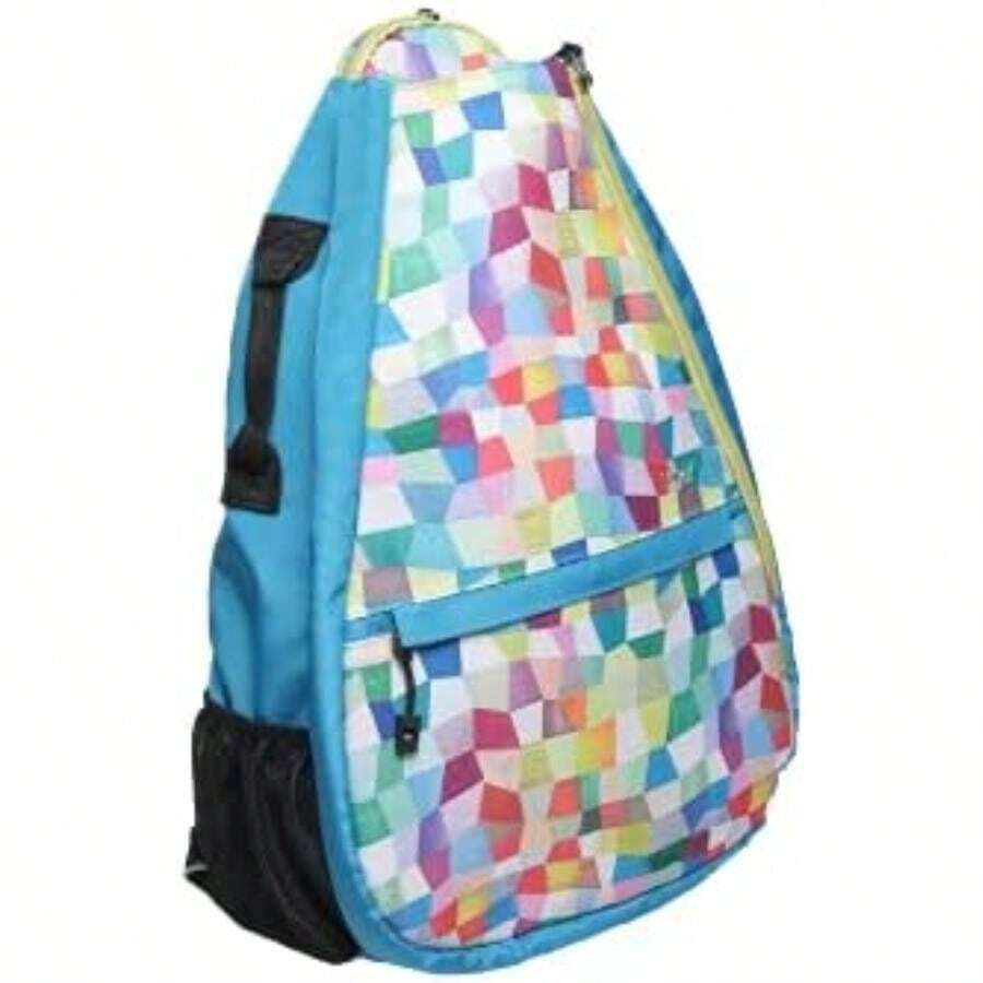 Glove - Mochila de tenis para mujer, ligera, para 2 raquetas, bolas, botella de agua(Kaleidoscope) - Multicolor - Ver 1